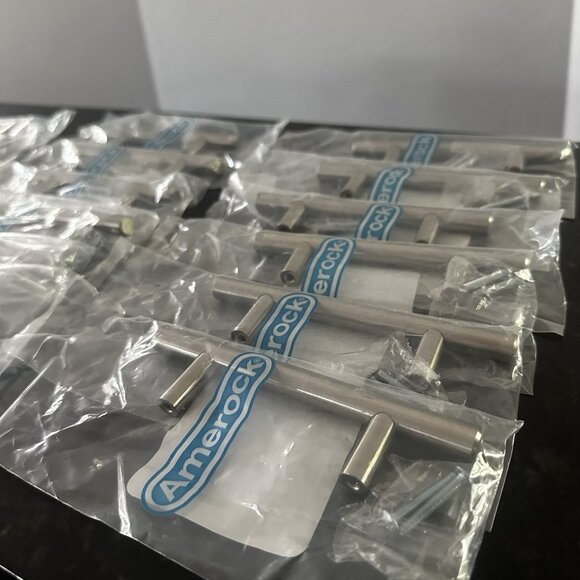 Lot of 18 NEW Amerock Cabinet Drawer Pull Bars Sterling Nickel 3” (5 in long) - Picture 7 of 7